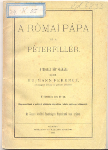 Hujmann Ferencz - A rmai ppa s a pterfillr