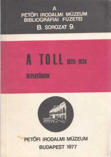 Lakatos va  (szerk.) - A Toll 1929-1938 repetrrium B.sor. 9.