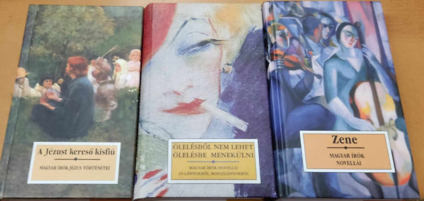 Noran Libro - 3 db magyar novellák: A Jézust kereső kisfiú + Ölelésből nem lehet ölelésbe menekülni + Zene