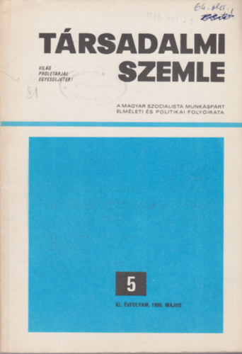 Trsadalmi szemle 5. 1985 mjus