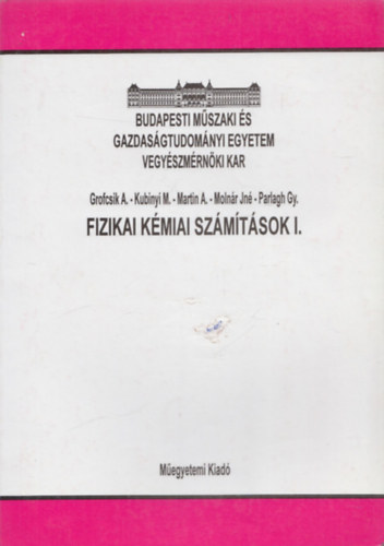 Kubinyi M., Martin A., Molnr Jn, Parlagh Gy. Grofcsik A. - Fizikai kmiai szmtsok I.