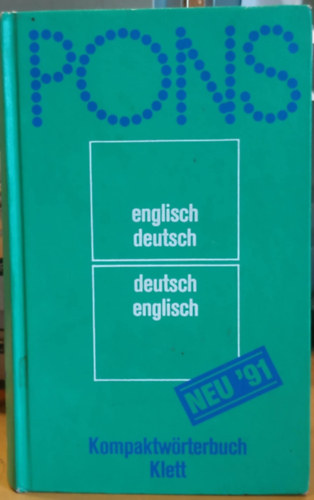 Prof. Dr. Erich Weis - PONS - Kompaktwrterbuch Englisch-Deutsch - Deutsch-Englisch