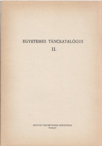 Egyetemes tnckatalgus II.