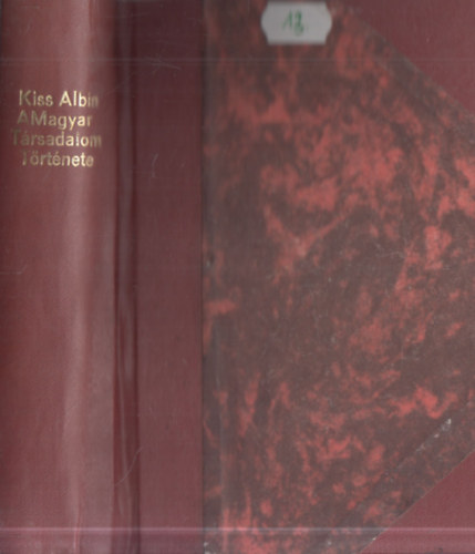 Kiss Albin - A magyar t�rsadalomtan t�rt�nete (Szent Istv�n k�nyvek 28)