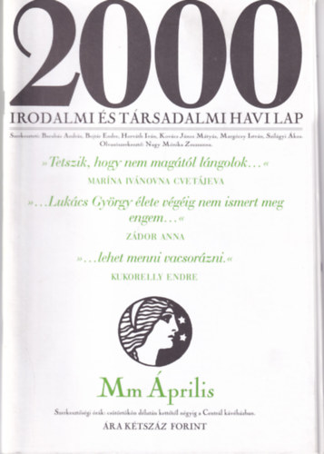 2000 Irodalmi �s T�rsadalmi Havi Lap - 2000. �prilis
