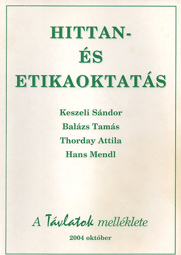 Keszeli-Bal�zs-Thorday-Hans - Hittan �s etikaoktat�s