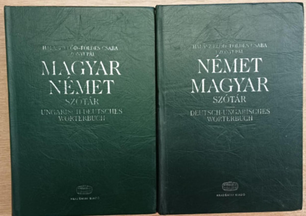 Fldes Csaba, Uzonyi Pl Halsz Eld - Magyar-nmet, nmet-magyar sztr I-II.