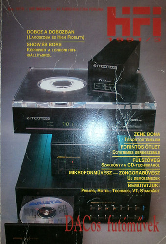 Darvas L�szl�  (szerk.) - HiFi magazin 1991/3