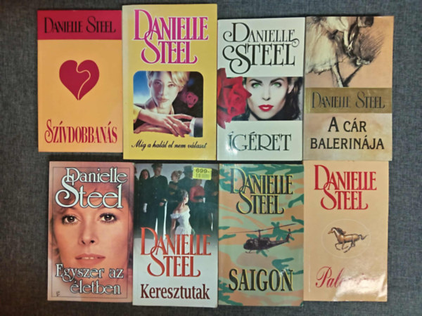 Danielle Steel - (8db) Danielle Steel romantikus könyvcsomag: Szívdobbanás / Míg a halál el nem választ / Ígéret / A cár balerinája / Egyszer az életben / Keresztutak / Saigon / Palomino
