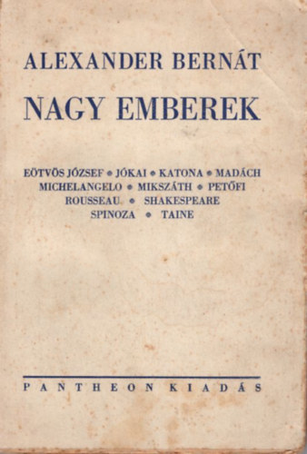 Alexander Bern�t - Nagy emberek