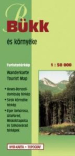 Bükk és környéke turistatérkép 1 : 50 000