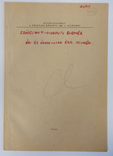 Szdeczky-Kardos Elemr - rtekezsek - j szempontok az n s az lom-cink rceseds geokmijhoz (klnlenyomat)