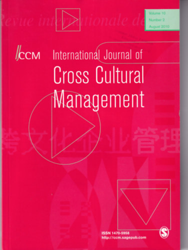 International Journal of Cross Cultural Management Volume 10. Number 2. December 2010.
