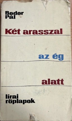 Bodor Pl - Kt arasszal az g alatt