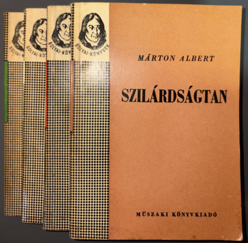 Bárczy Barnabás, Márton Albert, Kováts Imréné Edőcs Ottó - Bolyai-könyvek (4 db.): Ábrázoló geometria I. + Geometria II. + Szilárdságtan + Mechanika