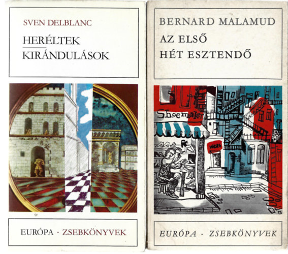 3 db Eur�pa - Zsebk�nyvek, Sven Delblanc: Her�ltek - Kir�ndul�sok, Bernard Malamud: Az els� h�t esztend�, Solohov: Emberi sors