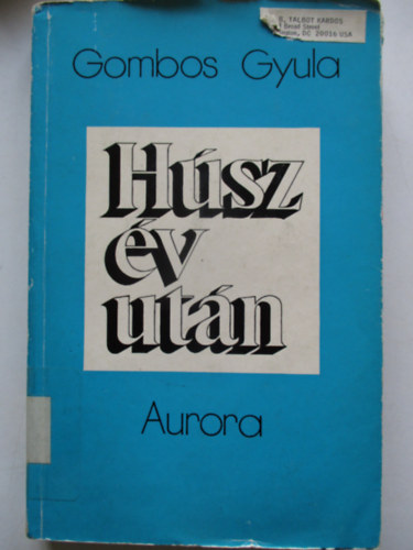 Gombos Gyula - Hsz v utn