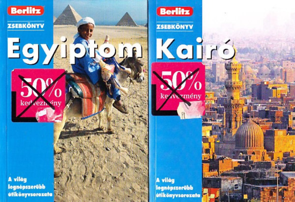 2 db Berlitz zsebk�nyv: Egyiptom + Kair�