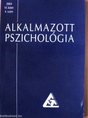  (ism. szerz) - Alkalmazott pszichlgia 2004/4