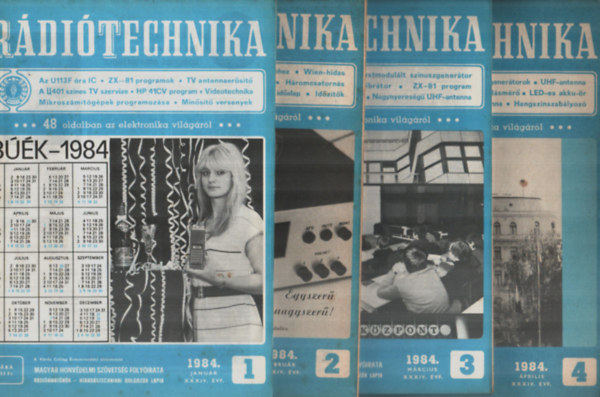 B�kei Ferenc  (F�szerk) - R�di�technika 1984. teljes �vfolyam (1-12. sz�monk�nt)