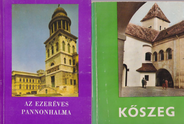 Dr. Heitler L�szl�, Szalay Antal , Sz�v�nyi Istv�n, Lev�rdy Ferenc S�gi K�roly (szerk.) - 5 db helyt�rt�net: Az ezer�ves Pannonhalma + K�szeg + P�pa + Keszthely �s k�rny�ke + Abaliget �s Orf�