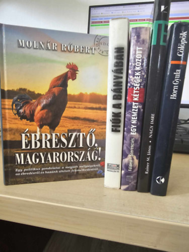 Rainer M. János, Földesi Margit Horn Gyula - Molnár Róbert Szerencsés Károly - 5db politikai kötet, KÖNYVMENTŐ AJÁNLAT: Cölöpök+ Nagy Imre+ Egy nemzet kétségek között+ Fiúk a bányában+ Ébresztő Magyarország