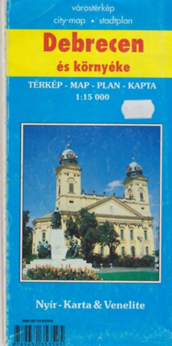 Debrecen s krnyke vrostrkp 1:15 000
