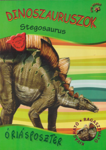 3 db Dinoszauruszok risposzter (Cryolophosaurus + Allosaurus + Stegosaurus)