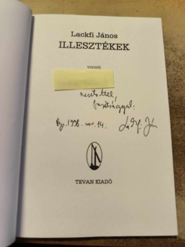 Lackfi J�nos - Illeszt�kek