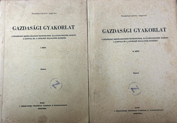 Hal�pi Ferenc - Gazdas�gi gyakorlat l-ll. r�sz