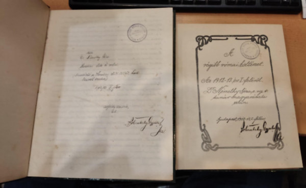 Nmethy Gza dr. - 2 db Nmethy Gza, kzirsos tanulmny: A rgibb rmai kltszet Az 1912-13. v I. felrl + Horatius lete s mvei