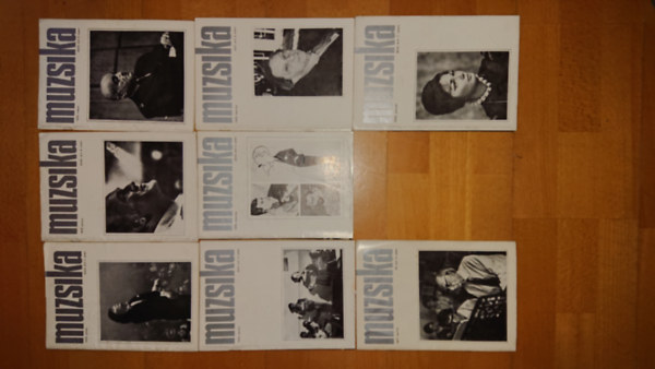 A Muzsika cm folyirat 8 szma: 1975/ janur, februr, mrcius, prilis, mjus, jnius, jlius + 1977. prilis