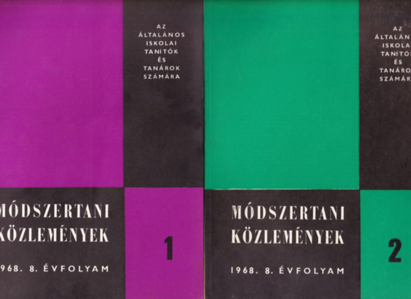Dr Németh István  (szerk.) - Módszertani közlemények 1968. 8. évfolyam. 1-5. számok. - (teljes évfolyam)