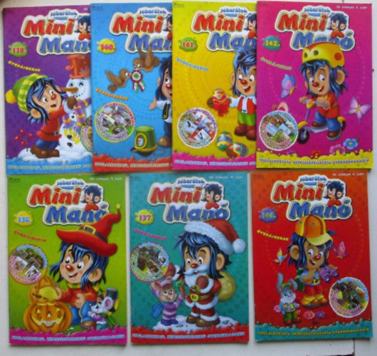 7 db Miniman� j�bar�tok kifest�k�nyv (136-143.)