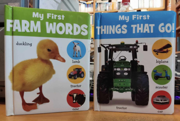 Sandcastle Books - 2 db lapozó: My First Farm Words + My First Things That Go!