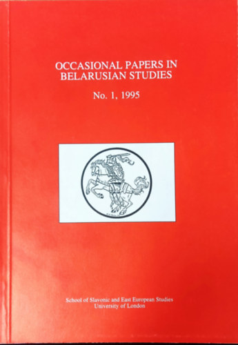 Arnold McMillin James Dingley - Occasional Papers in Belarusian Studies