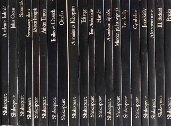 William Shakespeare - 20 db Shakespeare m� (BBC) A velencei kalm�r, Julius Caesar, Szonettek, Szentiv�n�ji �lom, L�v�tett lovagok, Ath�ni Timon, Troilus �s Cressida, Othello, Antonius �s Kleop�tra, T�li rege, Titus Andronicus, Hamlet, A windsori v�g n�k, Min