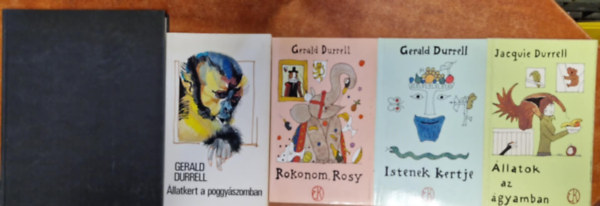 Gerald Durrell - 5db Durrell knyv:Istenek kertje + llatok az gyamban + Rokonom, Rosy + llatkert a poggyszomban+ Durrell a Szovjetuniban
