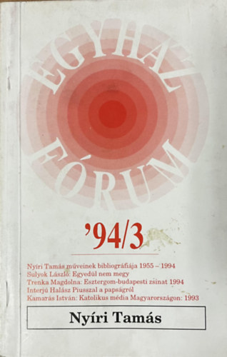 Egyh�zf�rum '94/3