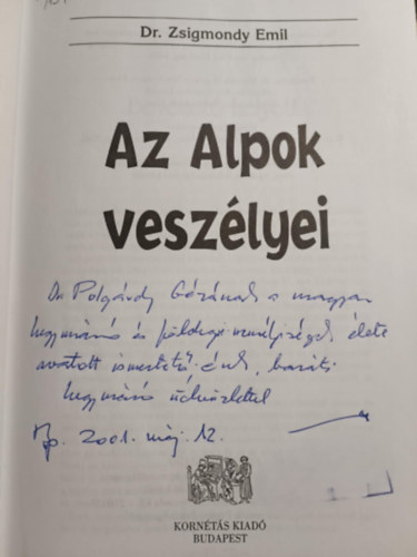 Dr. Zsigmondy Emil - Az Alpok veszlyei