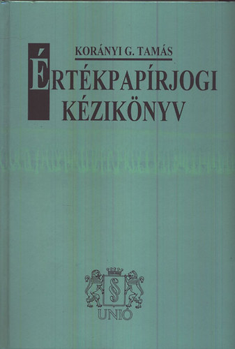 Kornyi G. Tams - rtkpaprjogi kziknyv