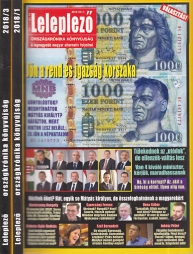 T�ke P�ter  (f�szerk.) - 2 db. Leleplez� k�nyv�js�g (2018/I. �s III.)