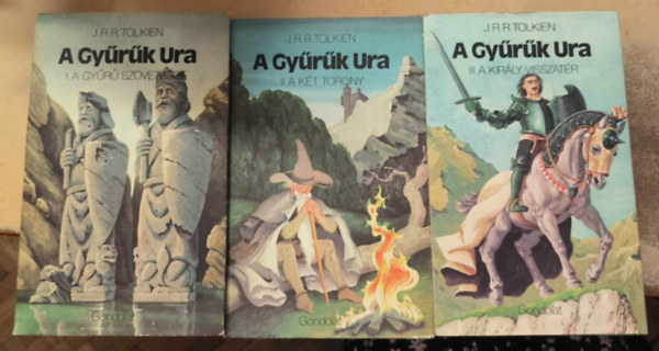 J. R. R. Tolkien - A gy�r�k ura I-III. (els� kiad�s)