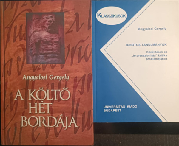Angyalosi Gergely - Angyalosi Gergely k�nyvcsomag