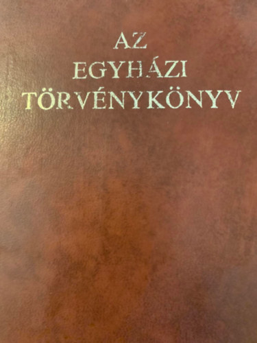 Erd Pter  (szerk.) - Az egyhzi trvnyknyv