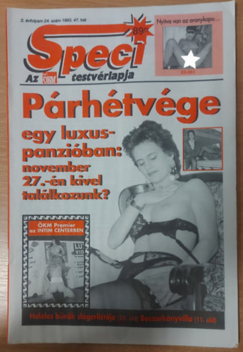 Speci 2. �vfolyam 24. sz�m 1993. 47. h�t