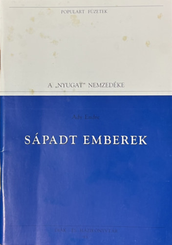 Sápadt emberek (Populart füzetek 93.)