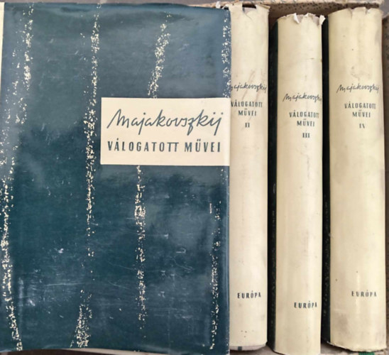 Vlagyimir Majakovszkij - Vlagyimir Majakovszkij v�logatott m�vei 1-4. (Dobozban)