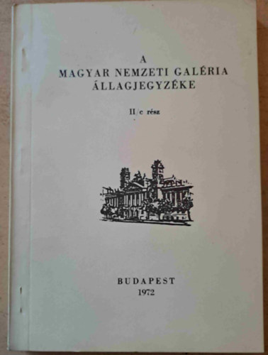 A Magyar Nemzeti Galria llagjegyzke II/c
