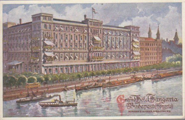 Grand Hotel Hungaria, Budapest (r�gi k�peslap)
